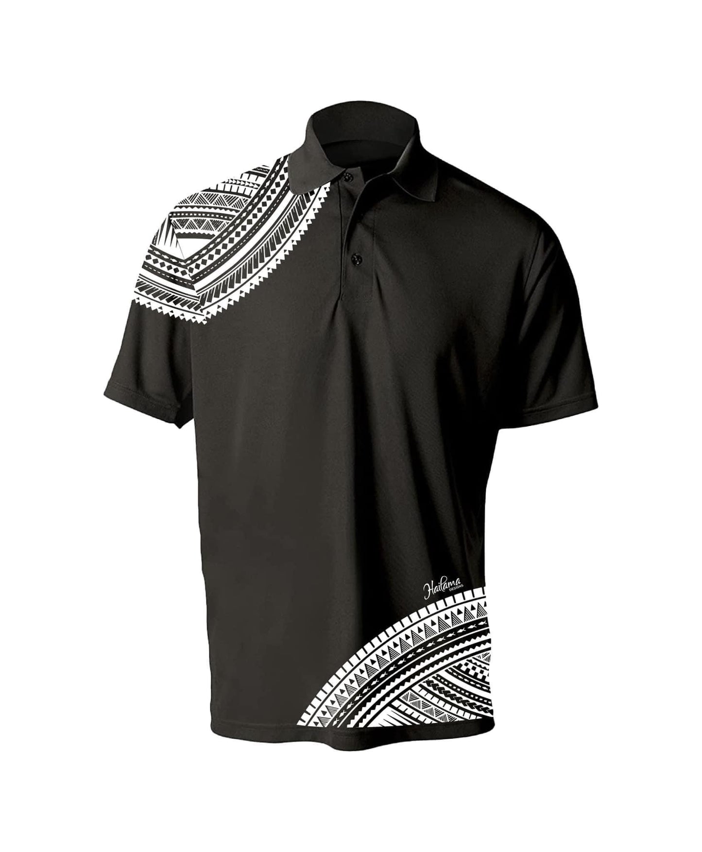 Men's Dri-Fit Custom Sublimated "Hailama" Tribal Polo Shirt