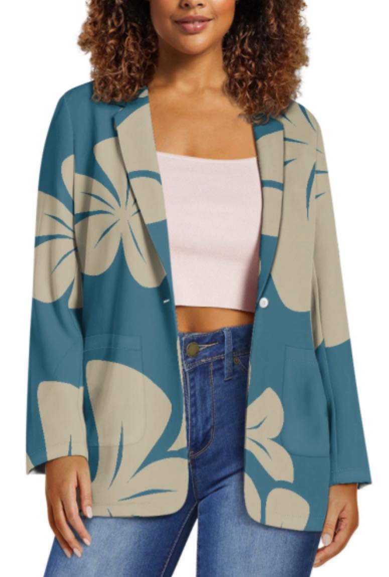 Hailama Designs Plumeria Women’s Work Blazer (NEW)