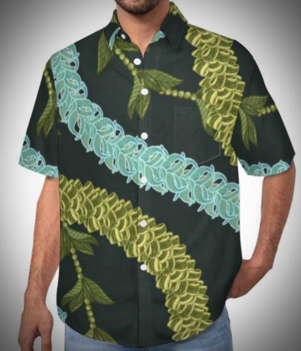 Mens Aloha Shirt - Lei