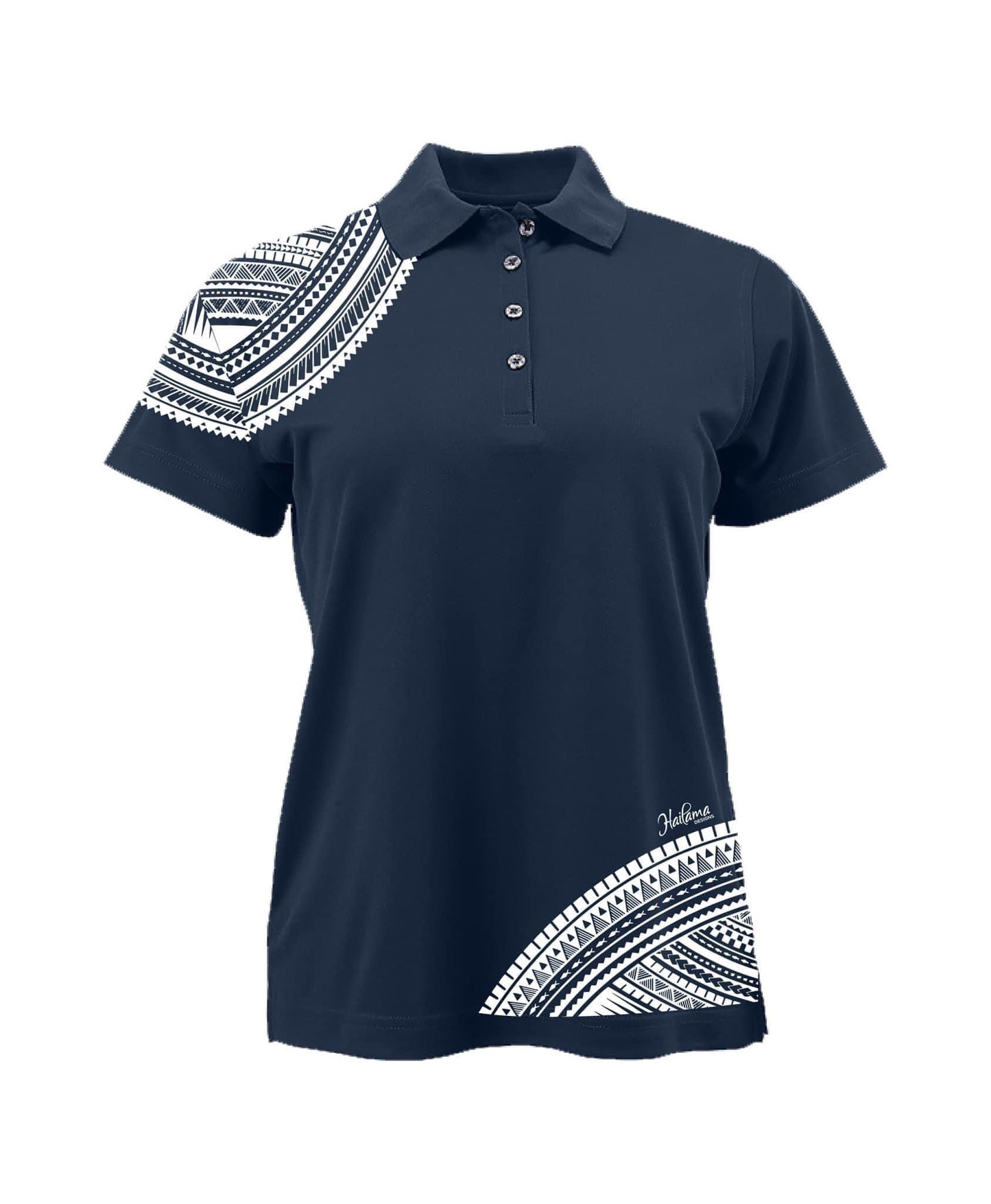 Women's Dri-Fit Custom Sublimated "Hailama" Tribal Polo Shirt